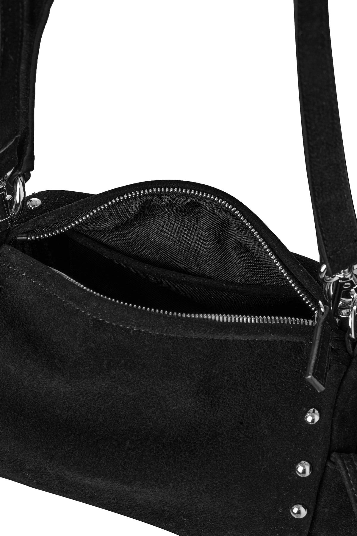 TWO-WAY STUD MINI BAG IN BLACK — image 10