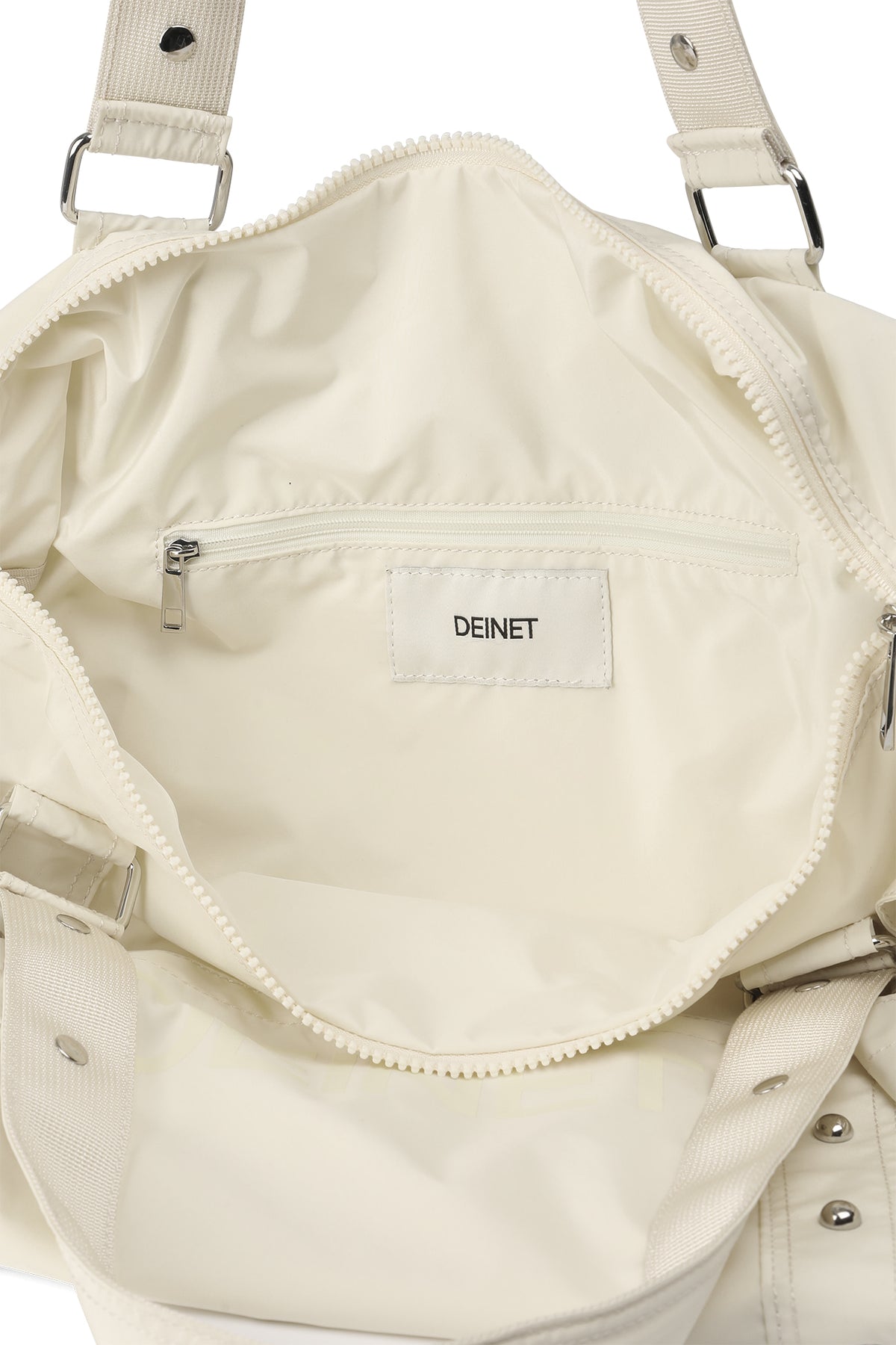 LOGO DUFFLE BAG IN LIGHT YELLOW — image 9
