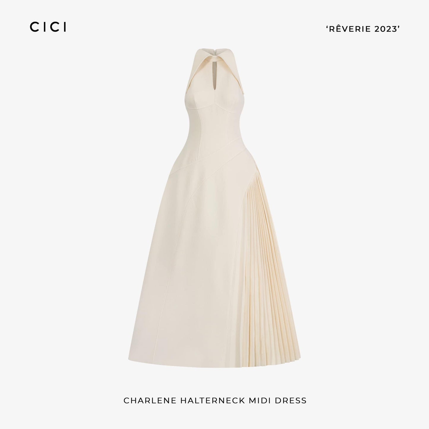 CICI Sale Charlene Halterneck Midi Dress