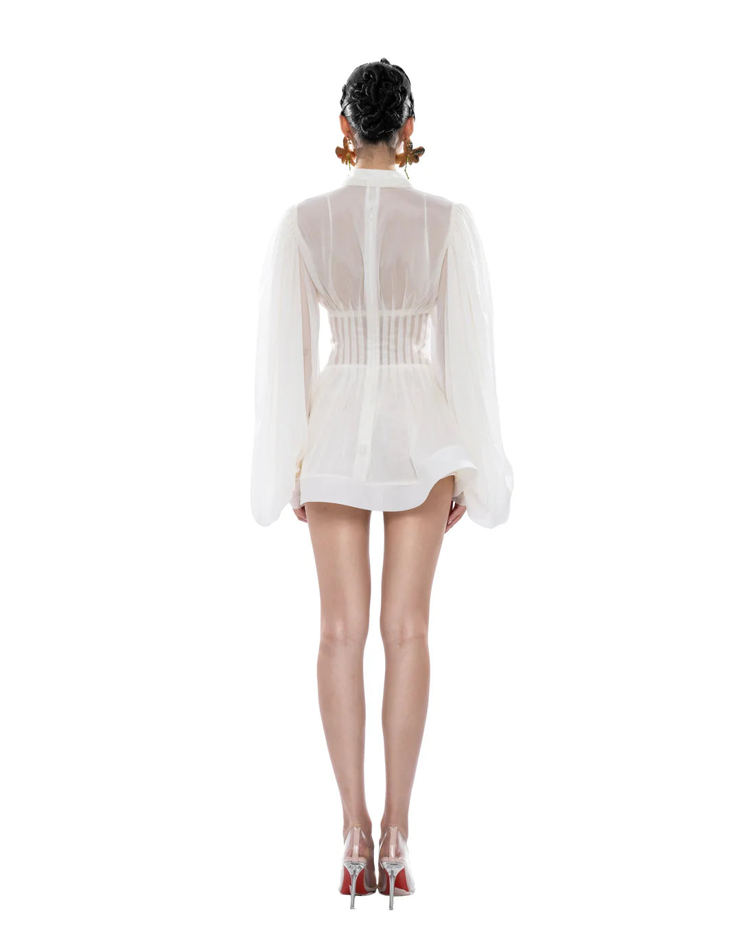 Huelleyrose Charlotte Dress-Cream