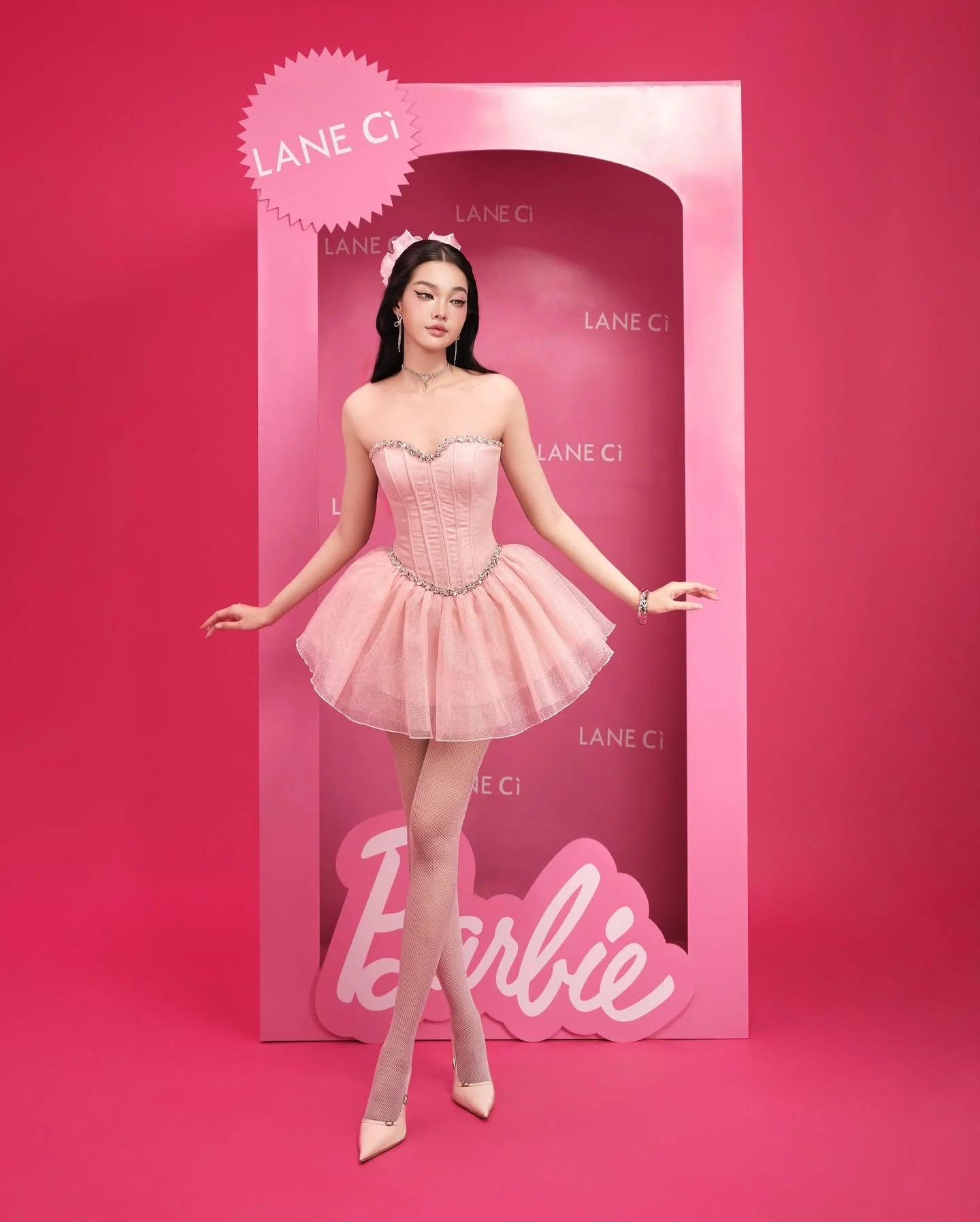 LANE Cì Aurora Dress - Pink