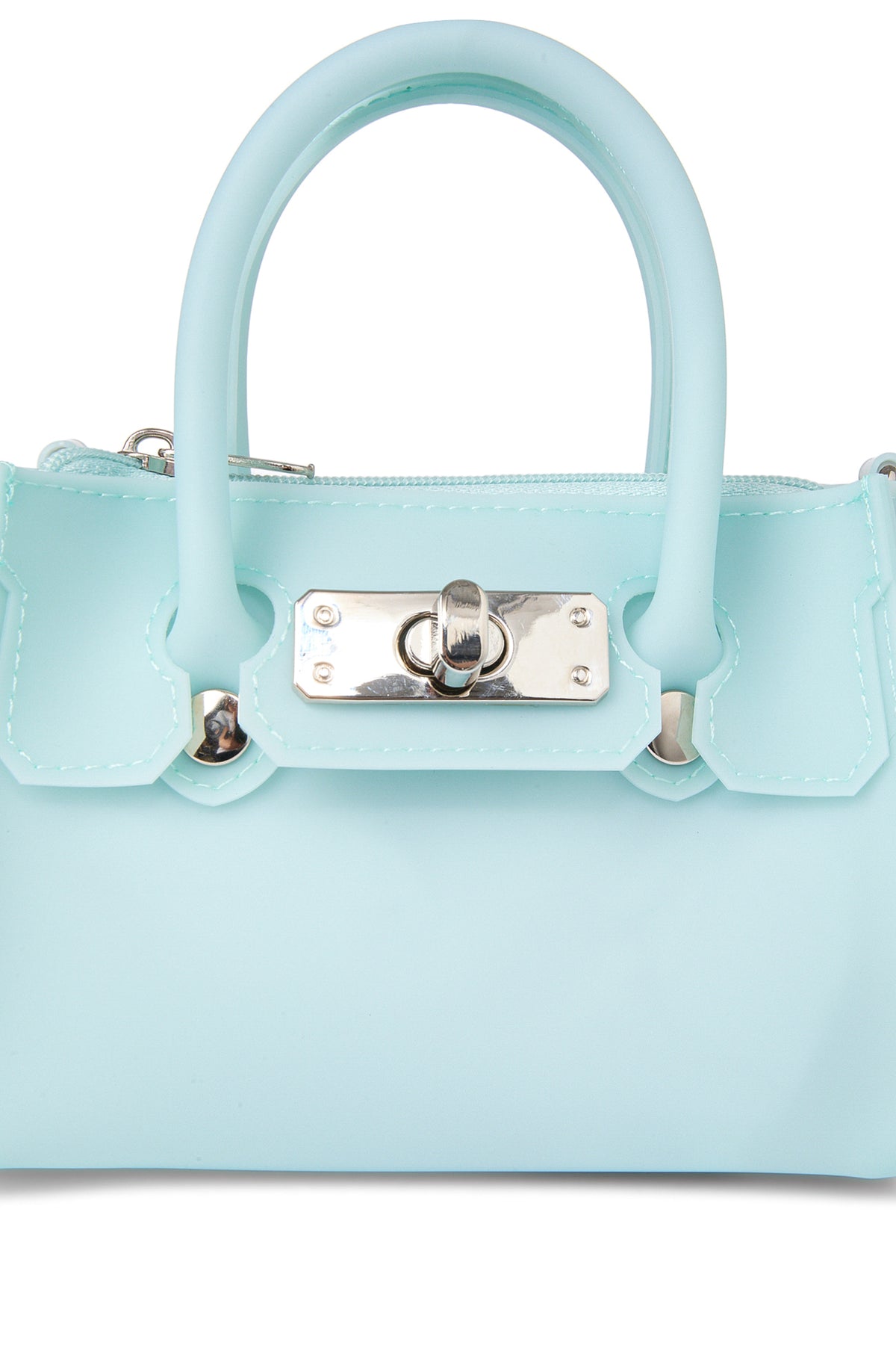 JELLY CHAIN MINI BAG IN ICE BLUE — image 11