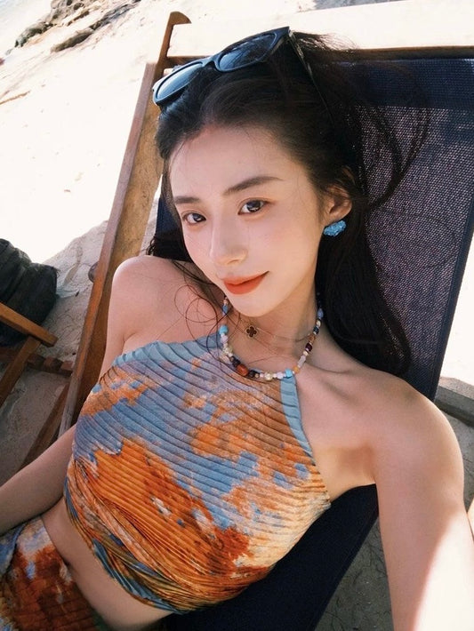 Aurora Flame 3-Piece Swimsuit Set