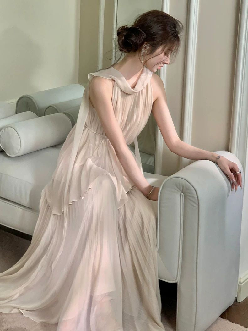 Heritage Chiffon Set With Narrow Belt