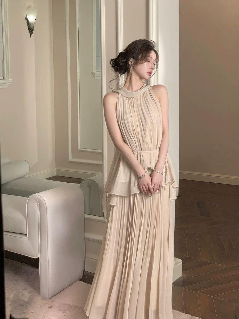 Heritage Chiffon Set With Narrow Belt