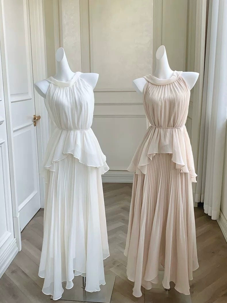 Heritage Chiffon Set With Narrow Belt