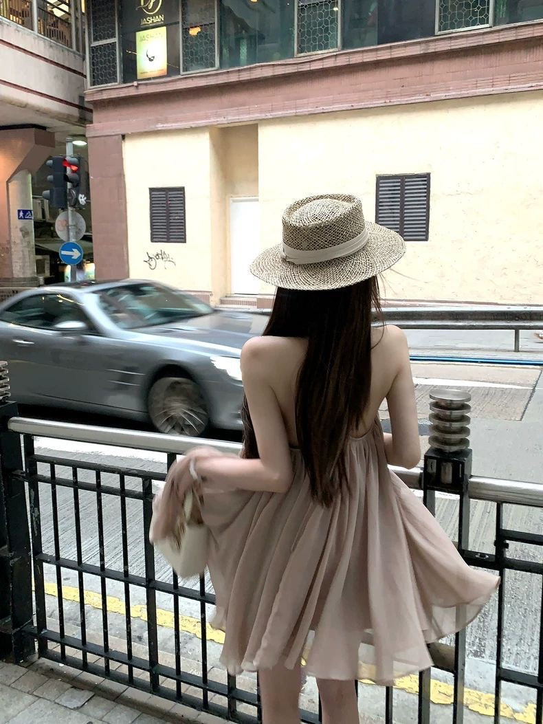 Chic V-Neck Flowy Babydoll Dress