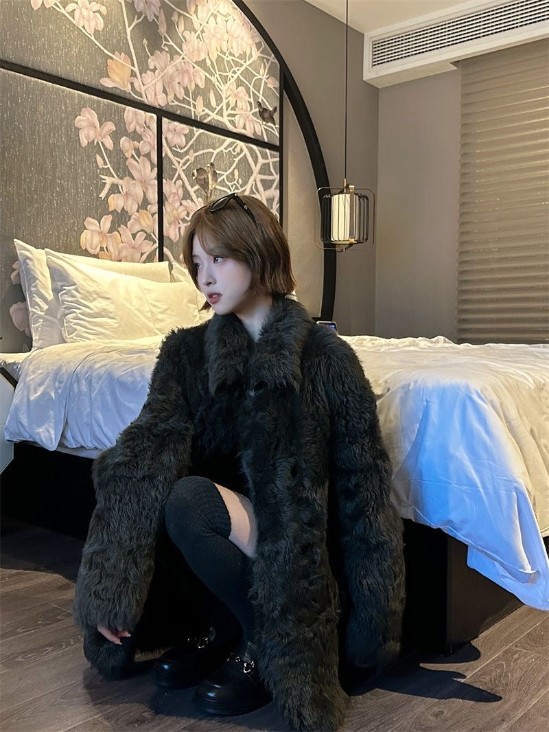 Parisian Luxe Faux Fur Coat