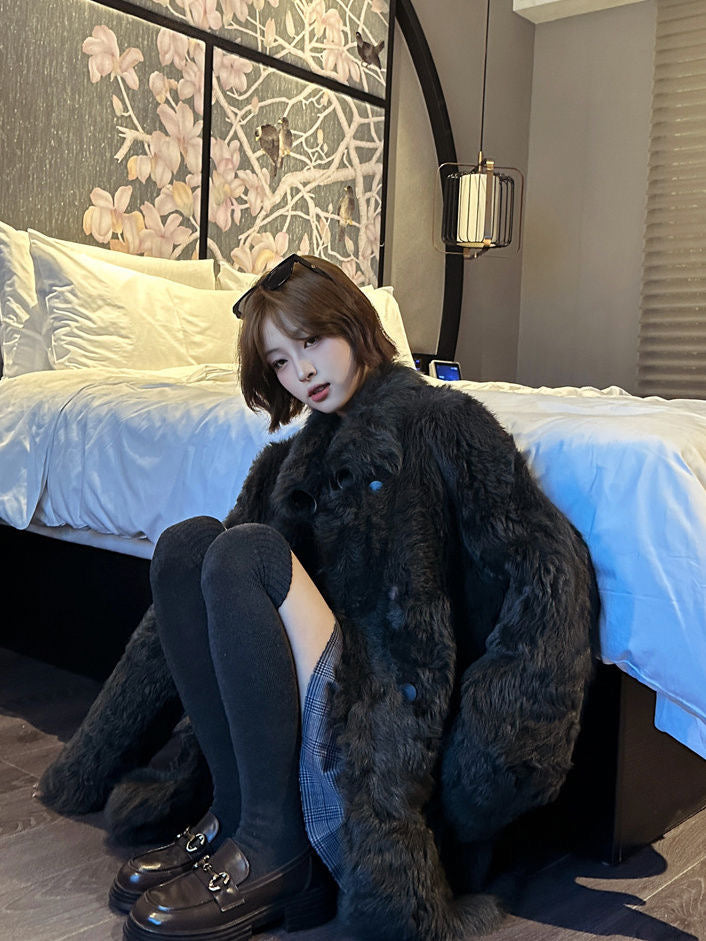Parisian Luxe Faux Fur Coat