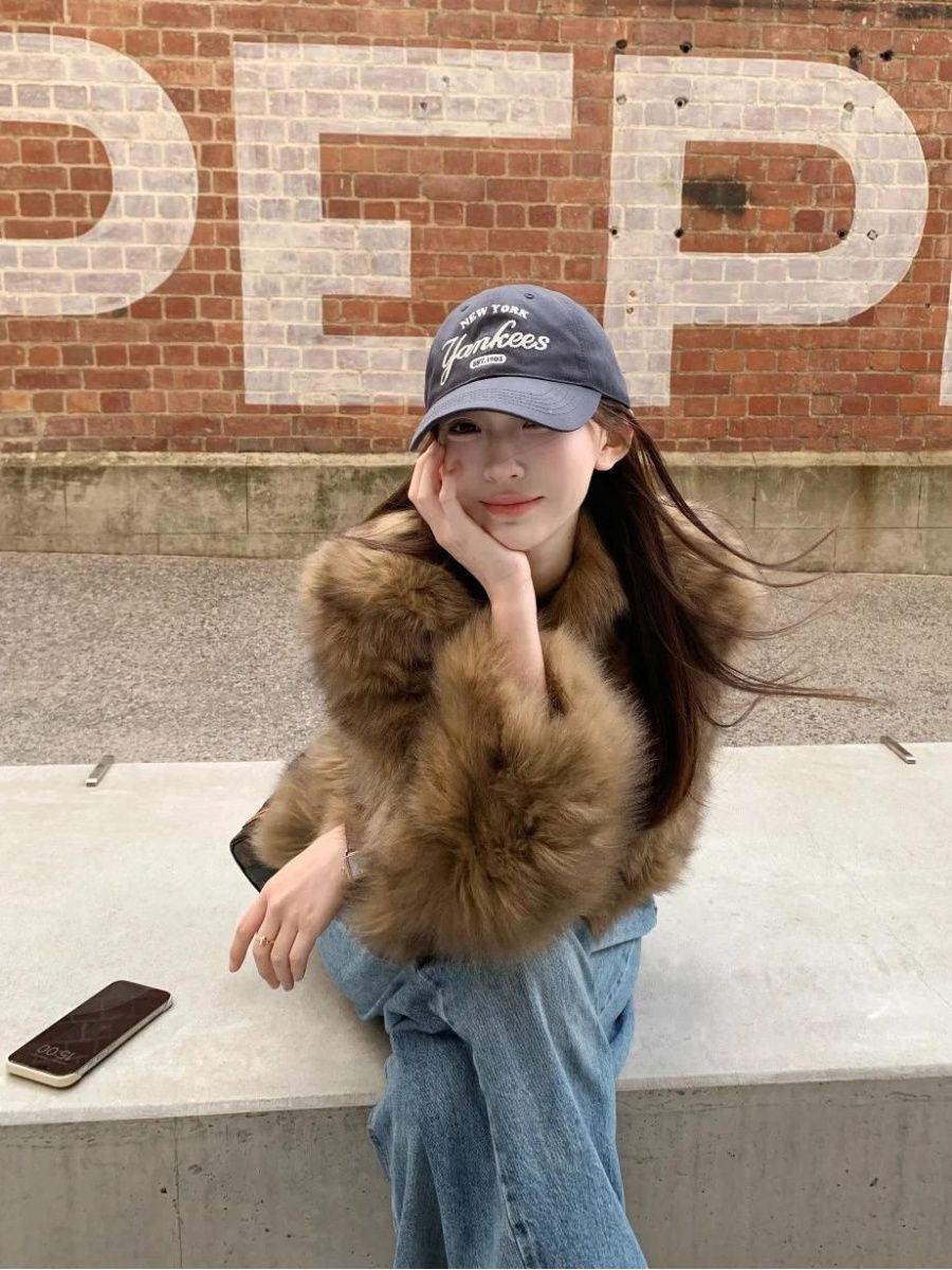 Mocha Brown Faux Fur Coat