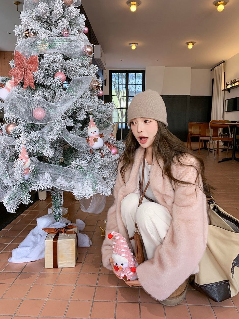 Rose Blush Faux Fur Jacket