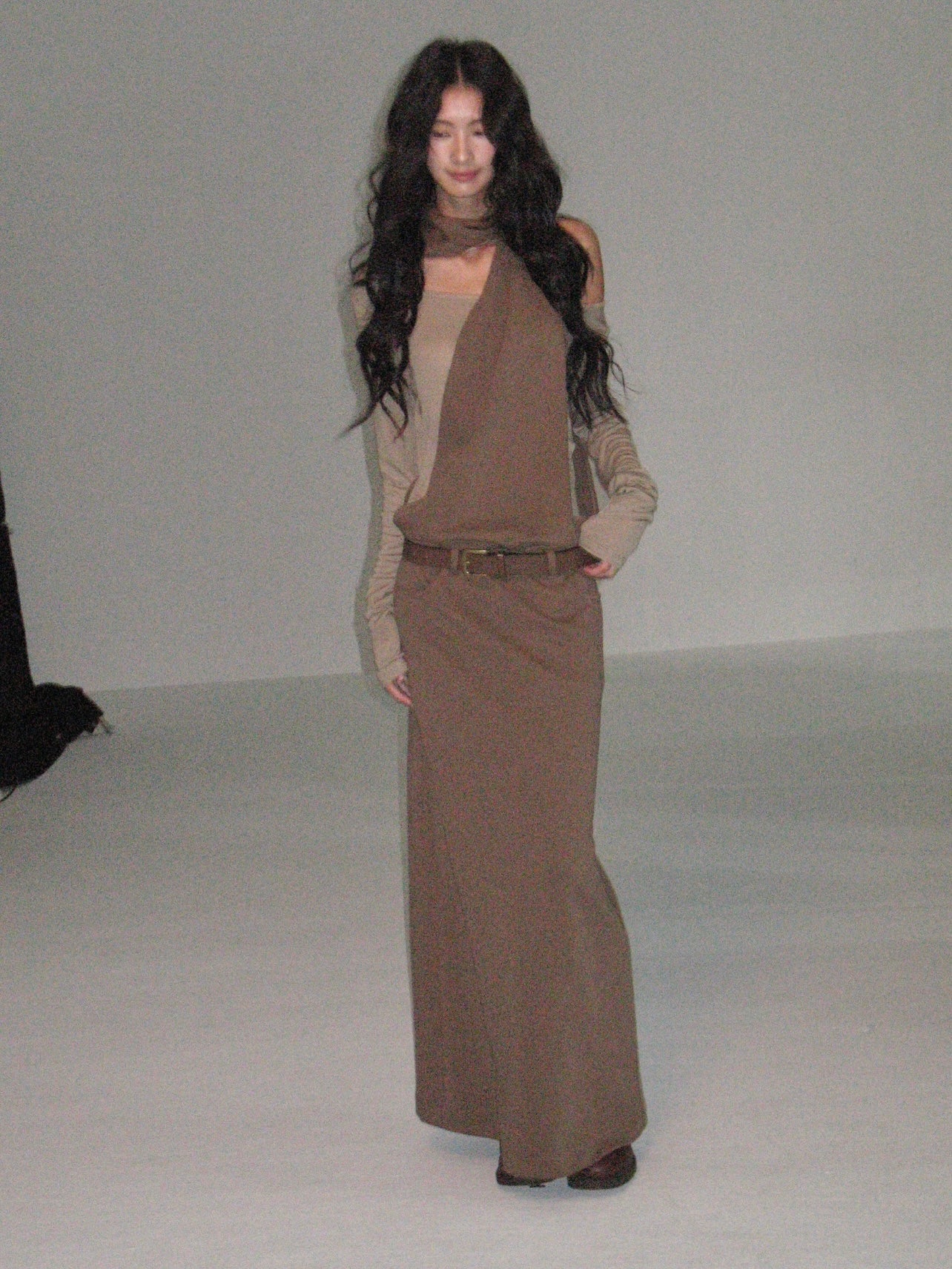 Modern Minimalist Two-Piece Set with Belt