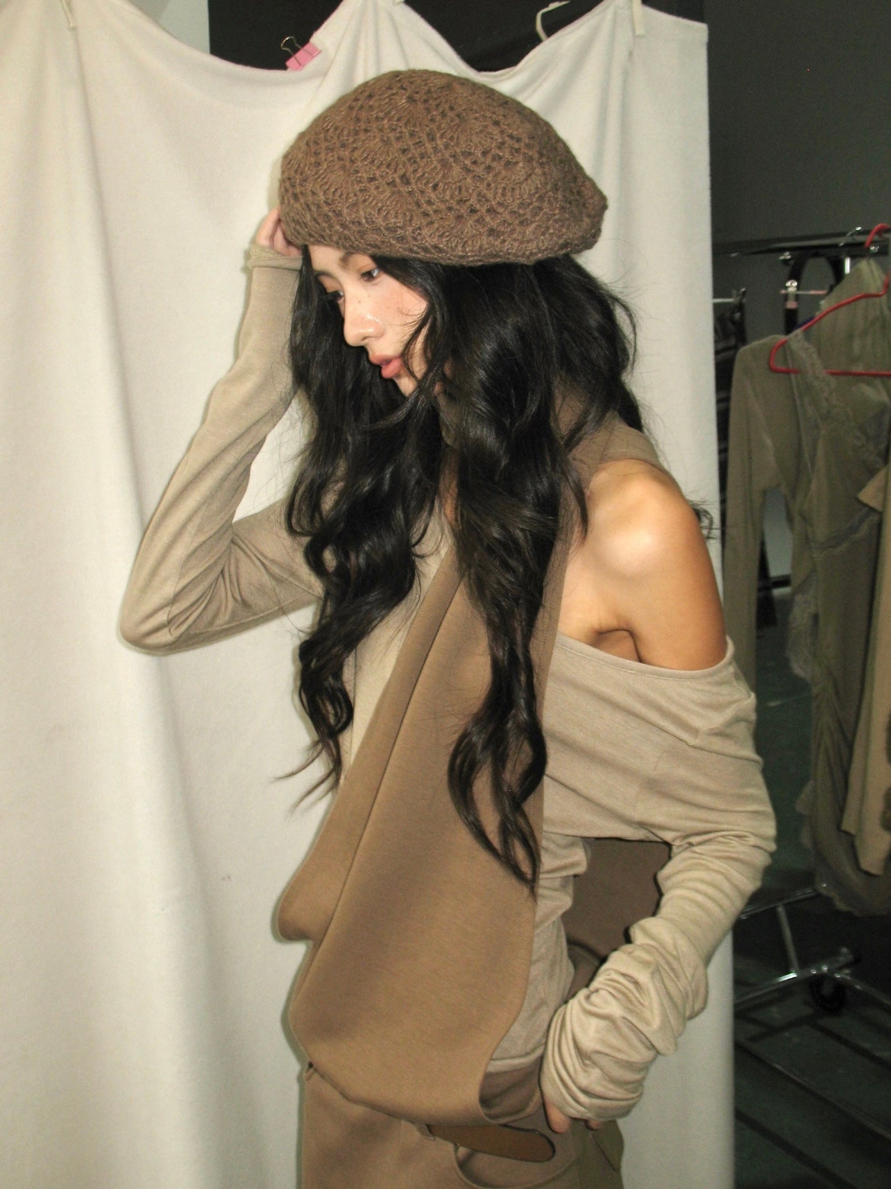 Modern Minimalist Two-Piece Set with Belt