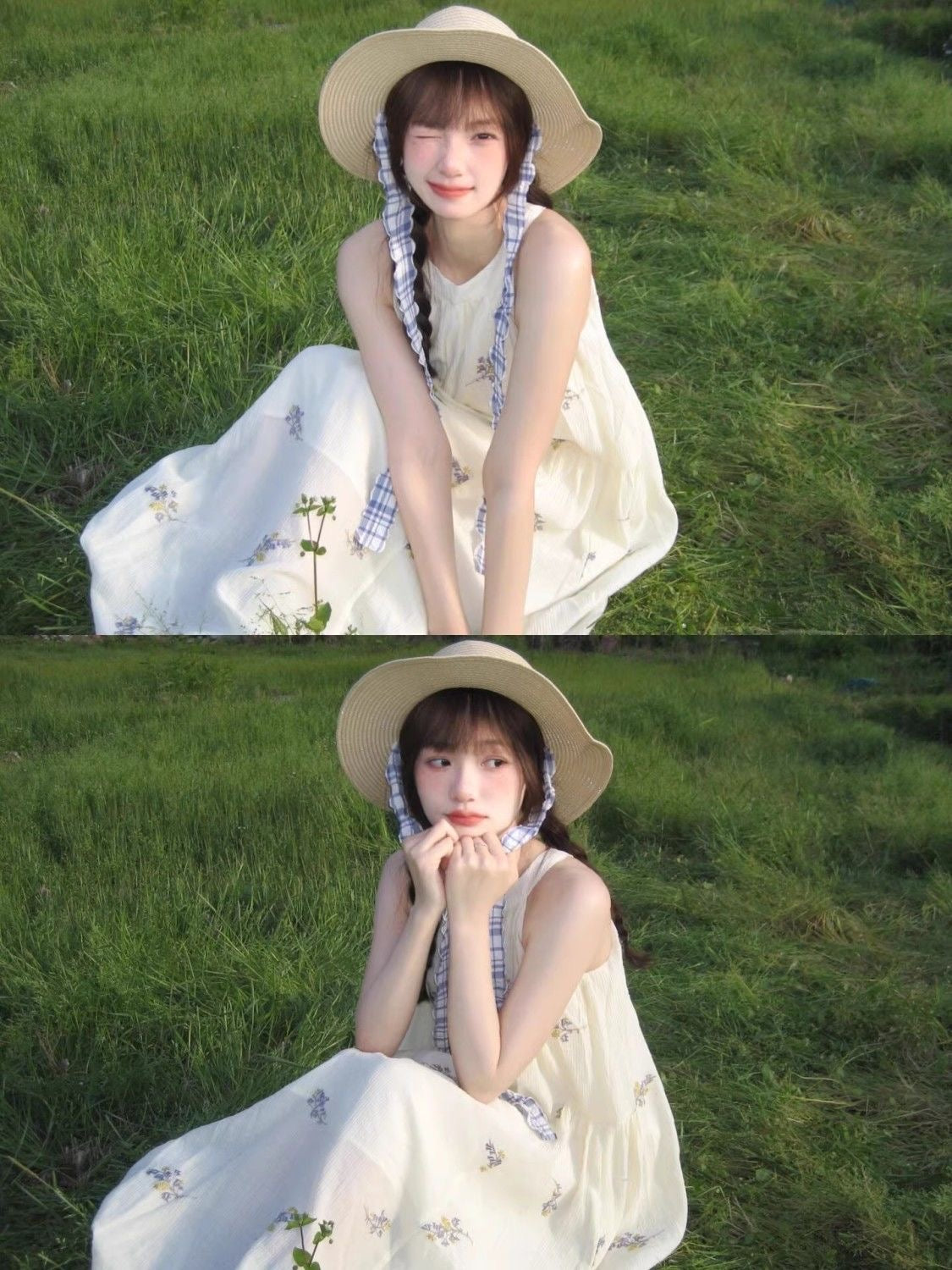 Ribbon Tie Straw Hat