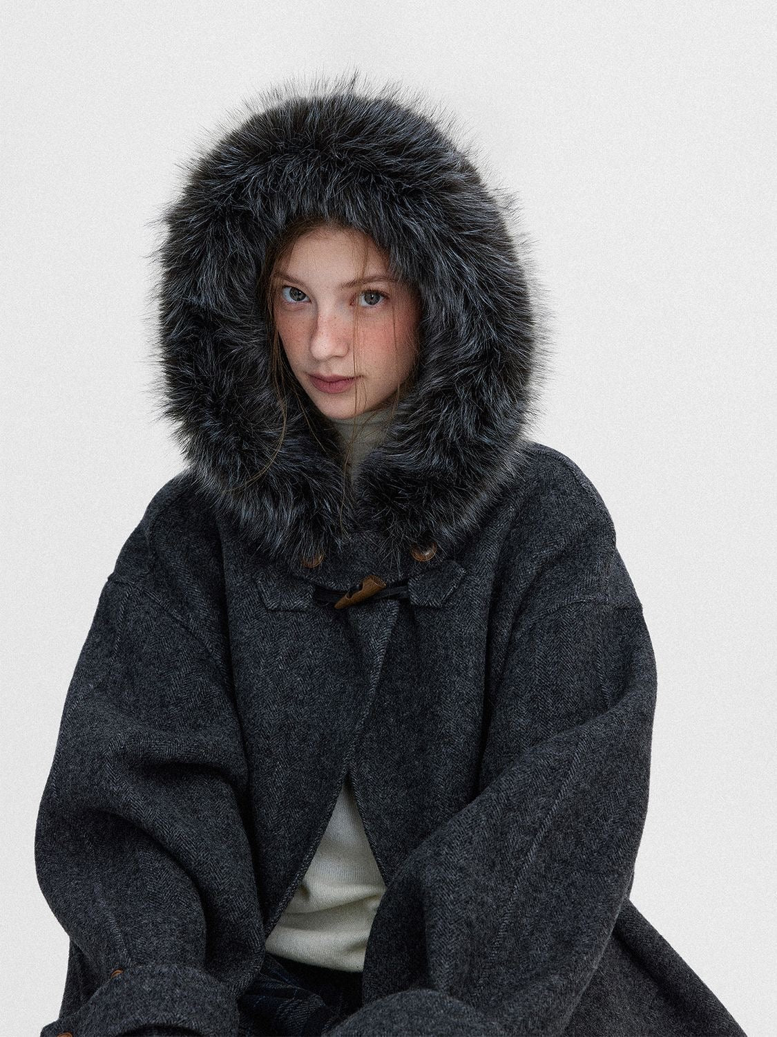 Winter Luxe Fur Toggle Coat