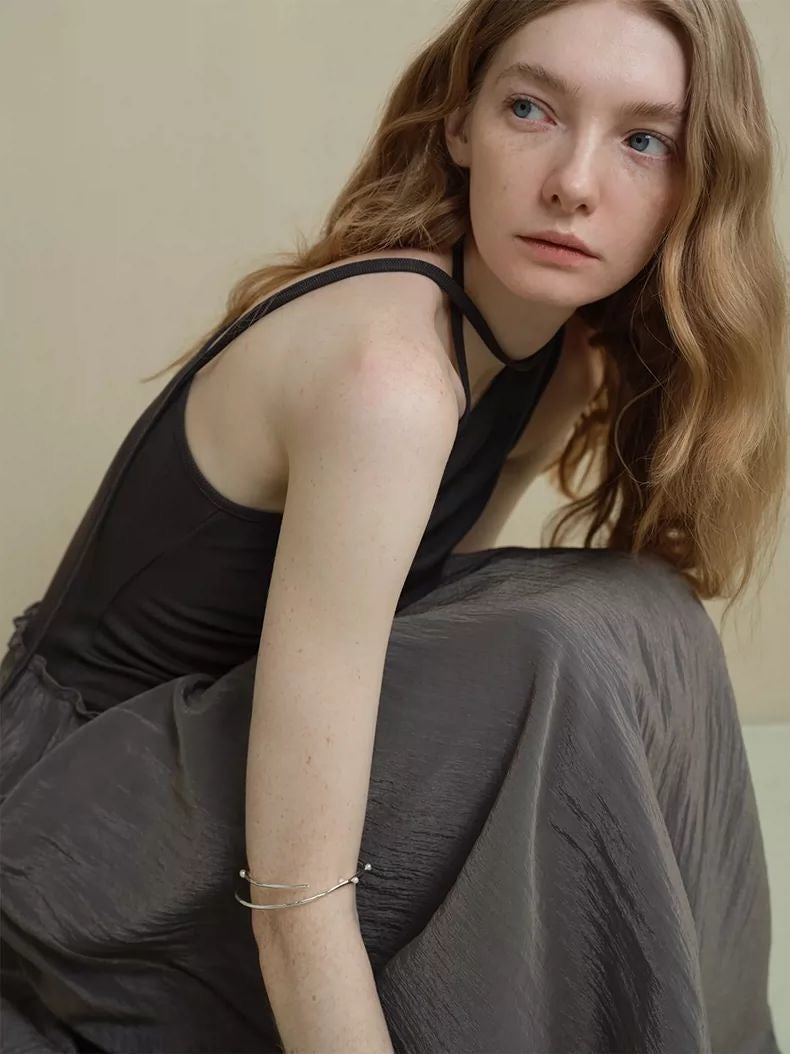 Asymmetric Patchwork Dress with Artistic Ruching