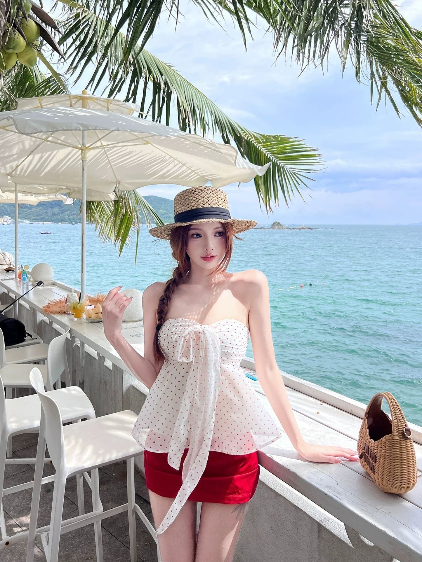 INNA Saint-Tropez Polka Dot Tankini Set