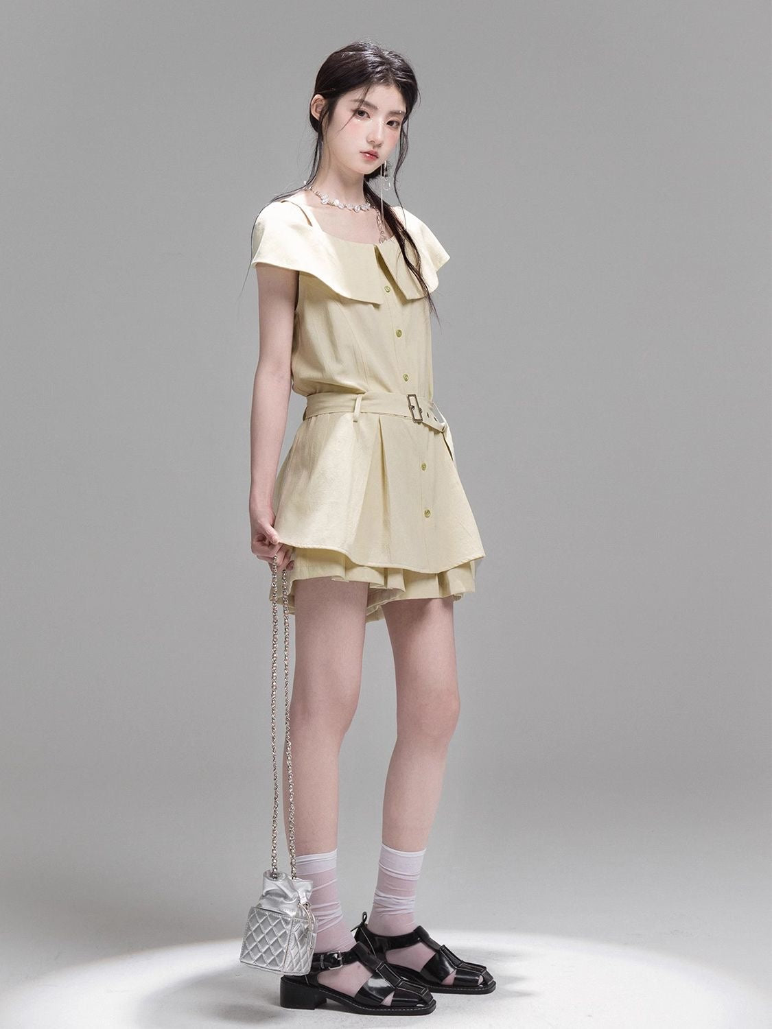 INNA Valencia Belted Skort Set