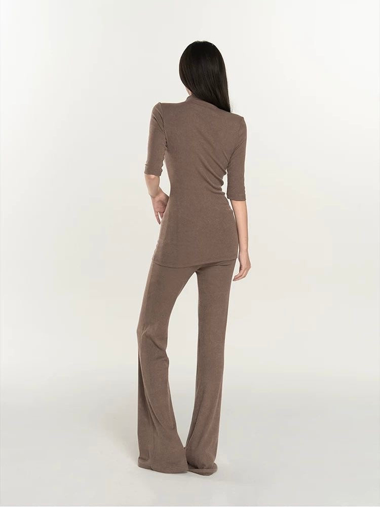 Love In Fall - Brown Knit Set