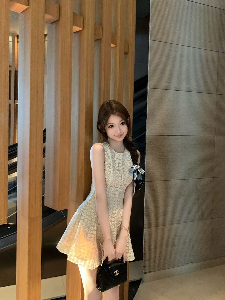 Daisy Lace Fit & Flare Dress