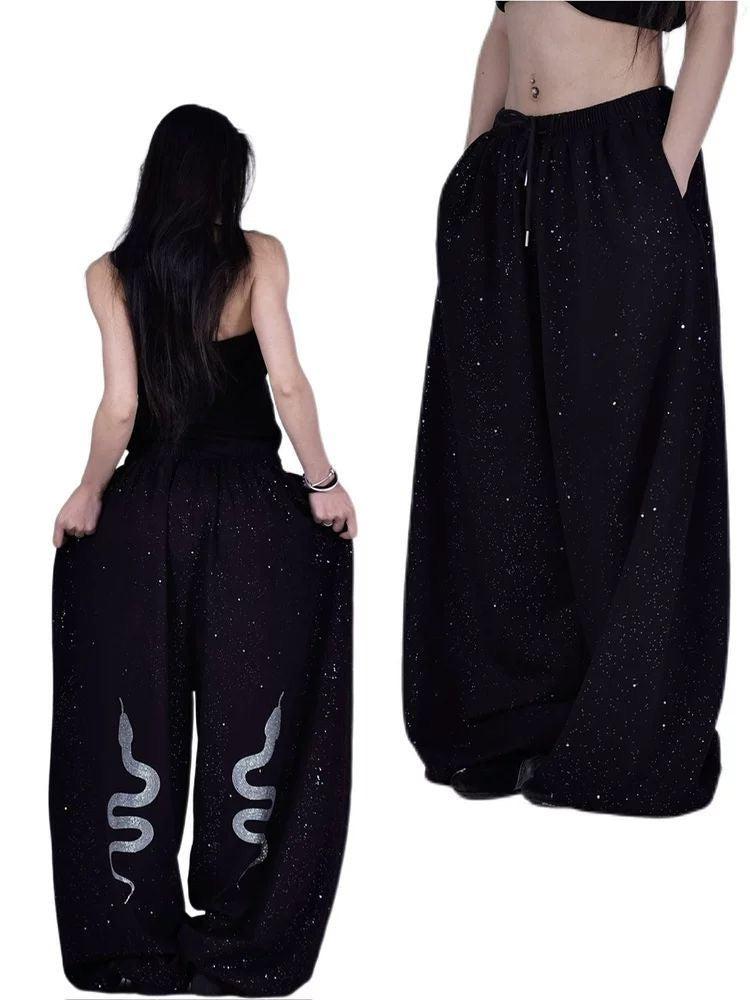 Galaxy Dust Wide-Leg Pants