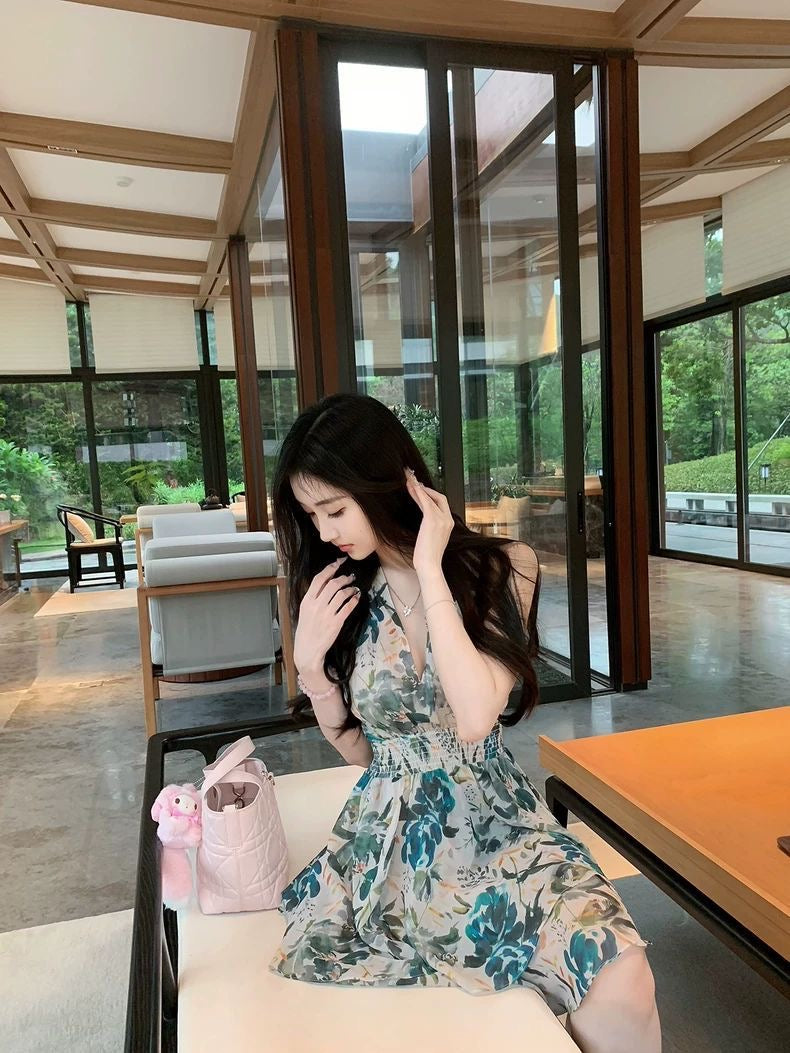 Garden Bloom Halter Dress