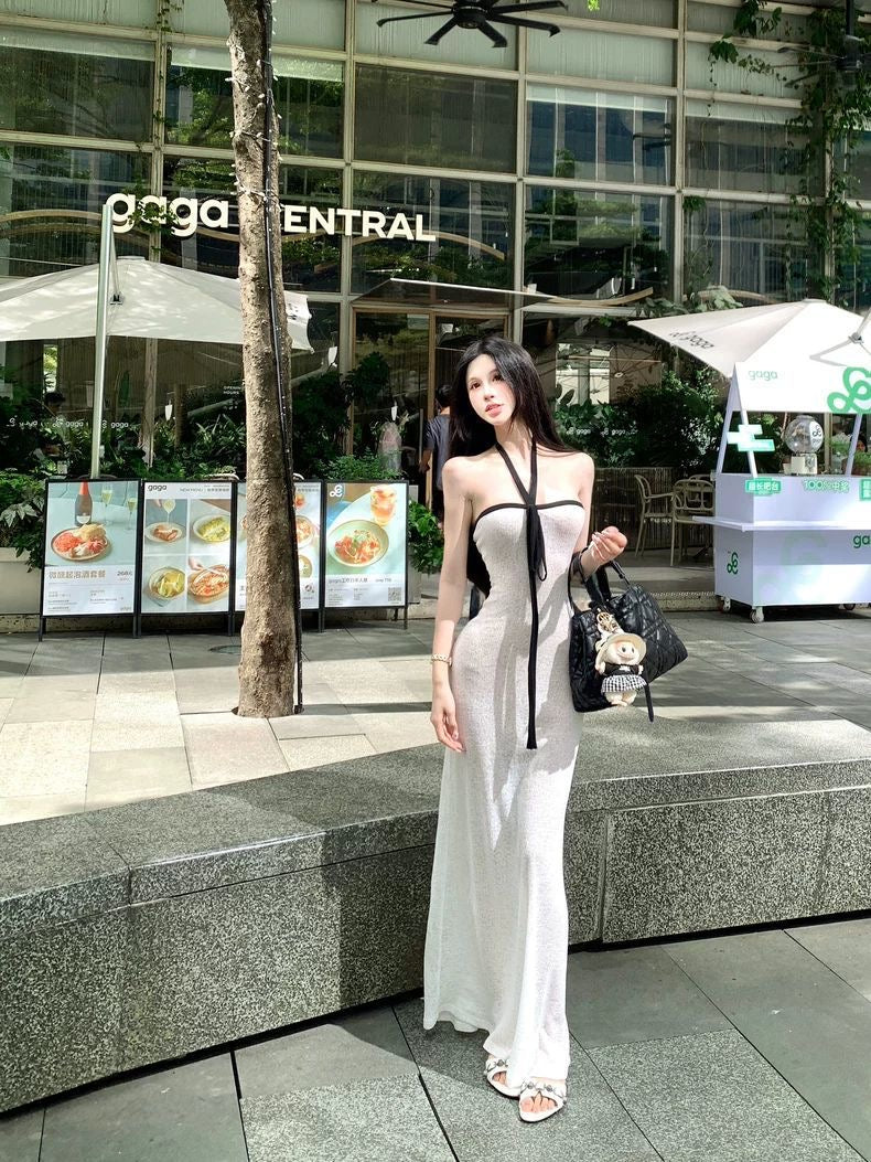 Soft Sculpt Halter Maxi