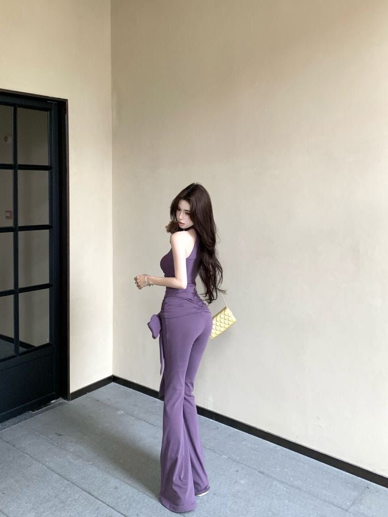 Two-Piece Set in Smoky Plum