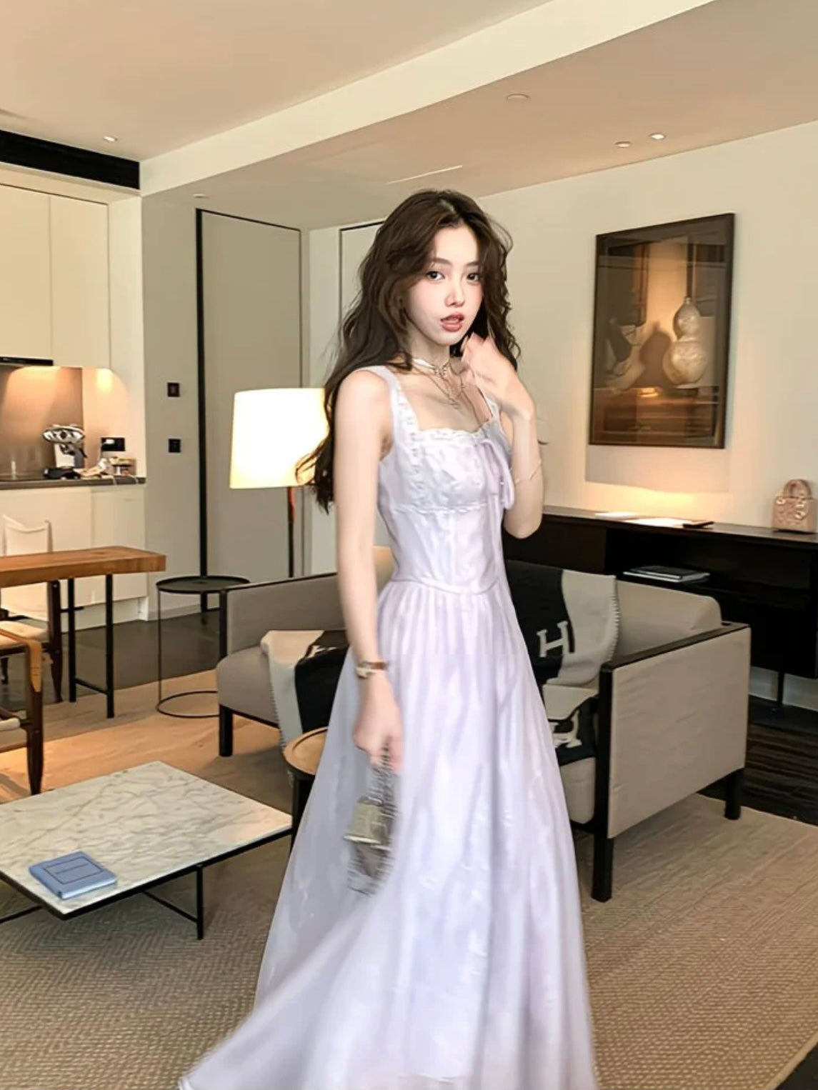 Lilac Romance Maxi Dress