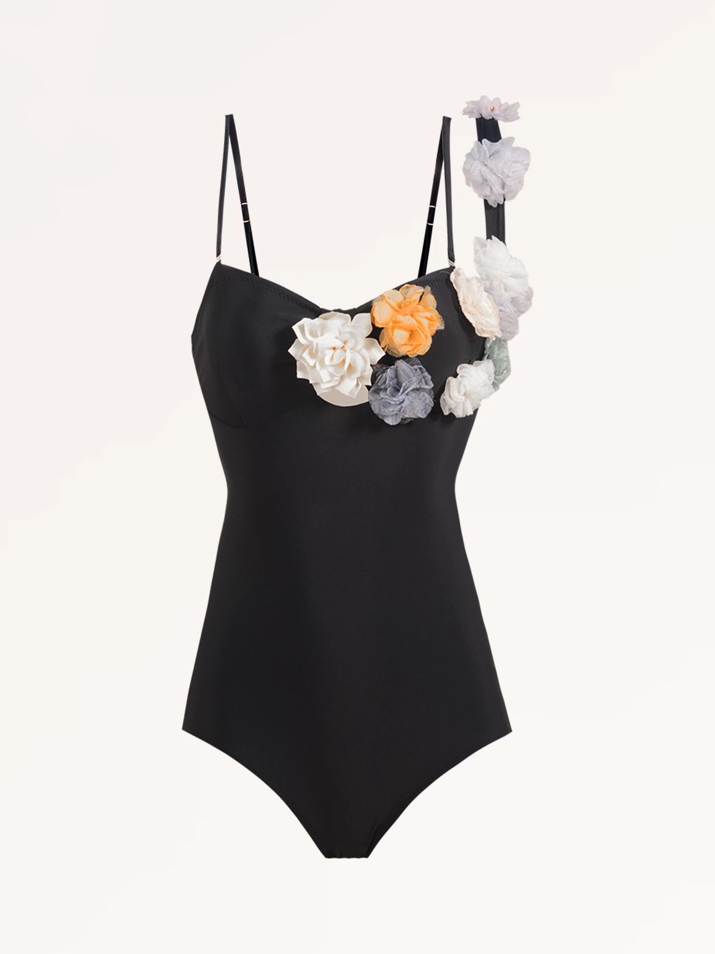 Halter Neck One-Piece Swimsuit – Slim Fit, Strapless Push-Up & Off-Shoulder Sexy Look