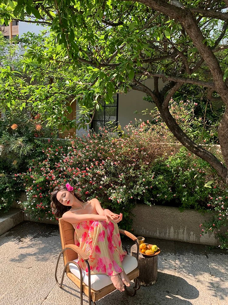 Sexy Backless Tube Dress β Sheer Floral Beach Cover-Up for Island Getaways