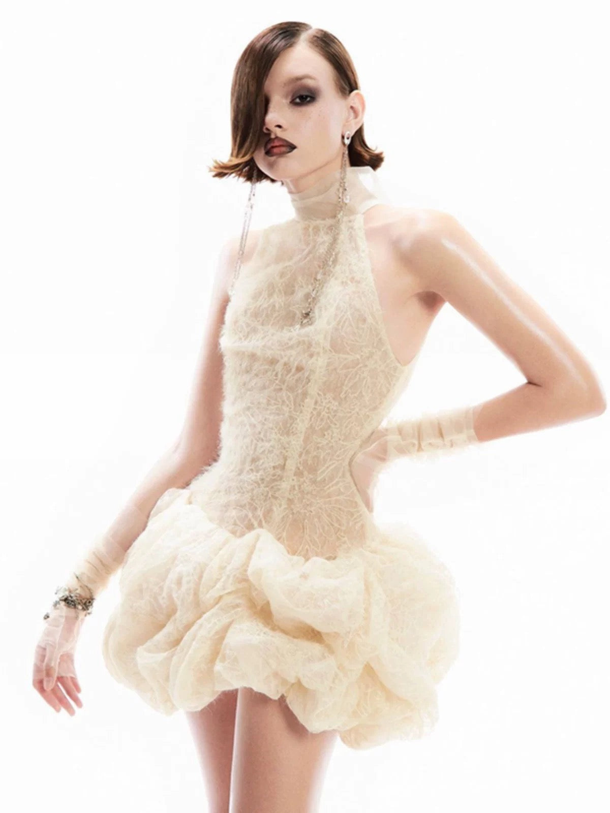 Ballet Lace Puff Dress