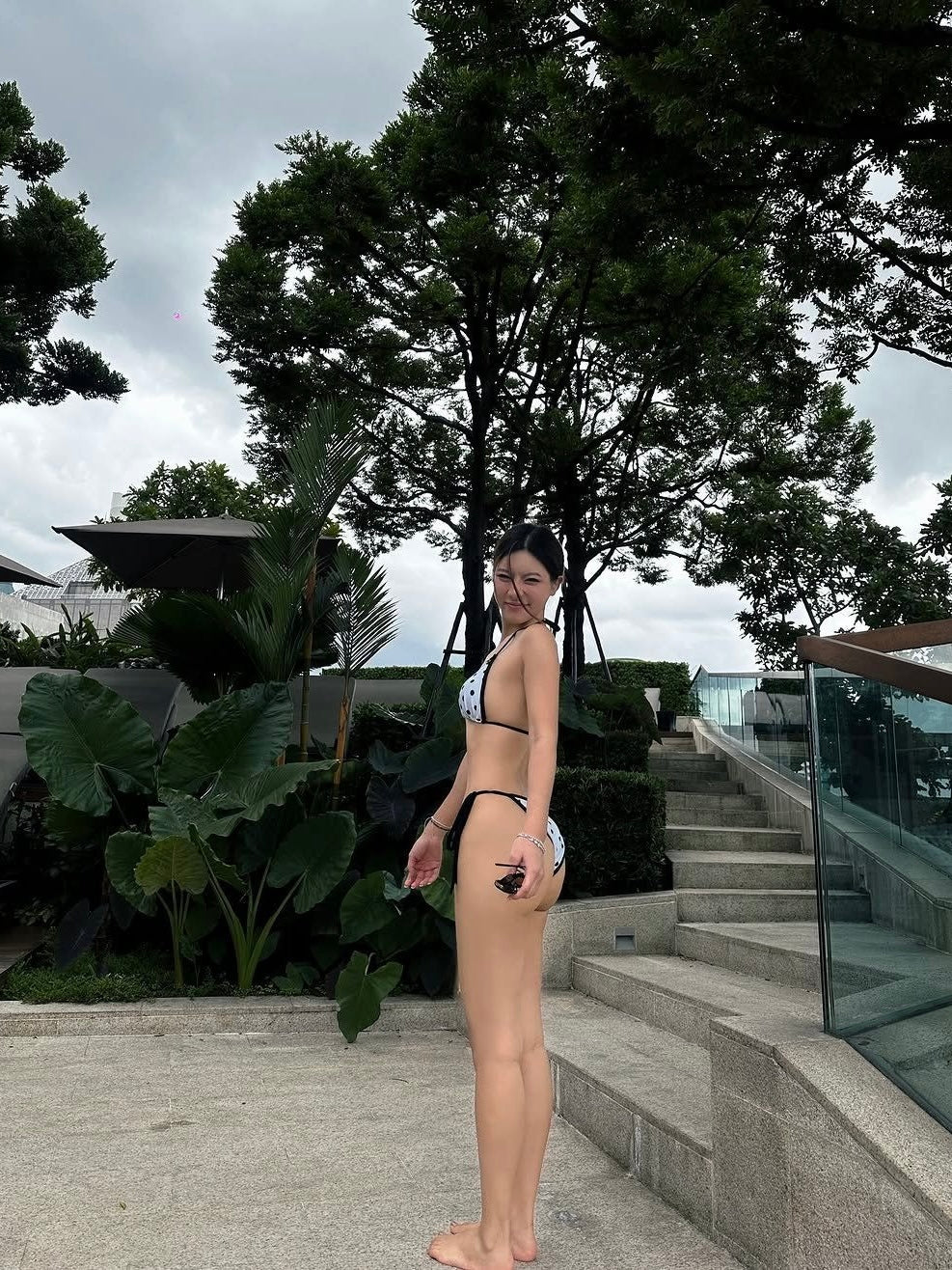 Polka Dot Tie Bikini Set