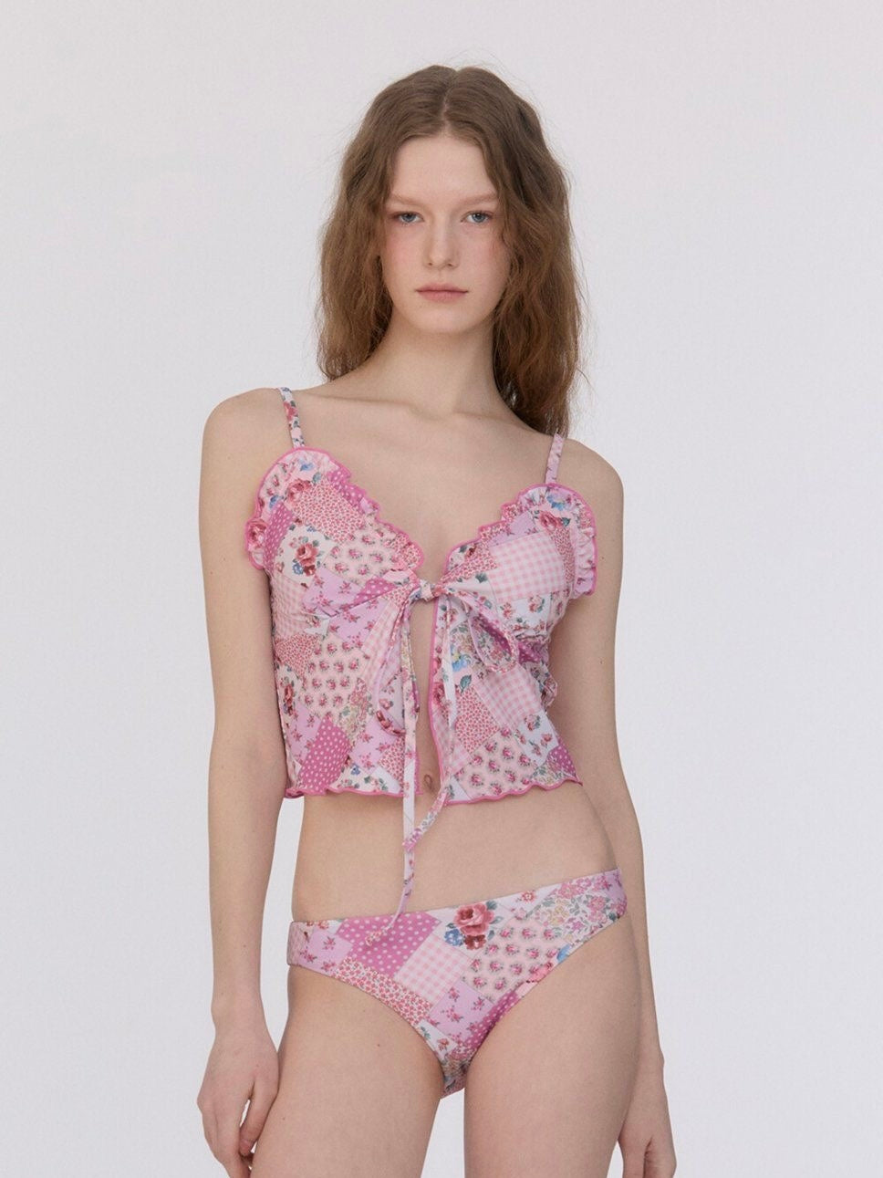 Floral Patchwork Ruffle Set