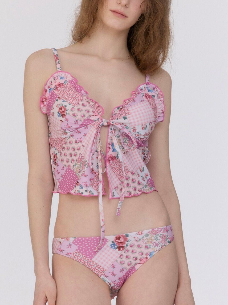 Floral Patchwork Ruffle Set