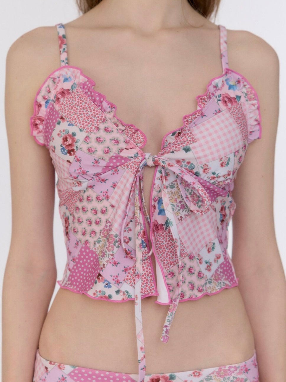 Floral Patchwork Ruffle Set