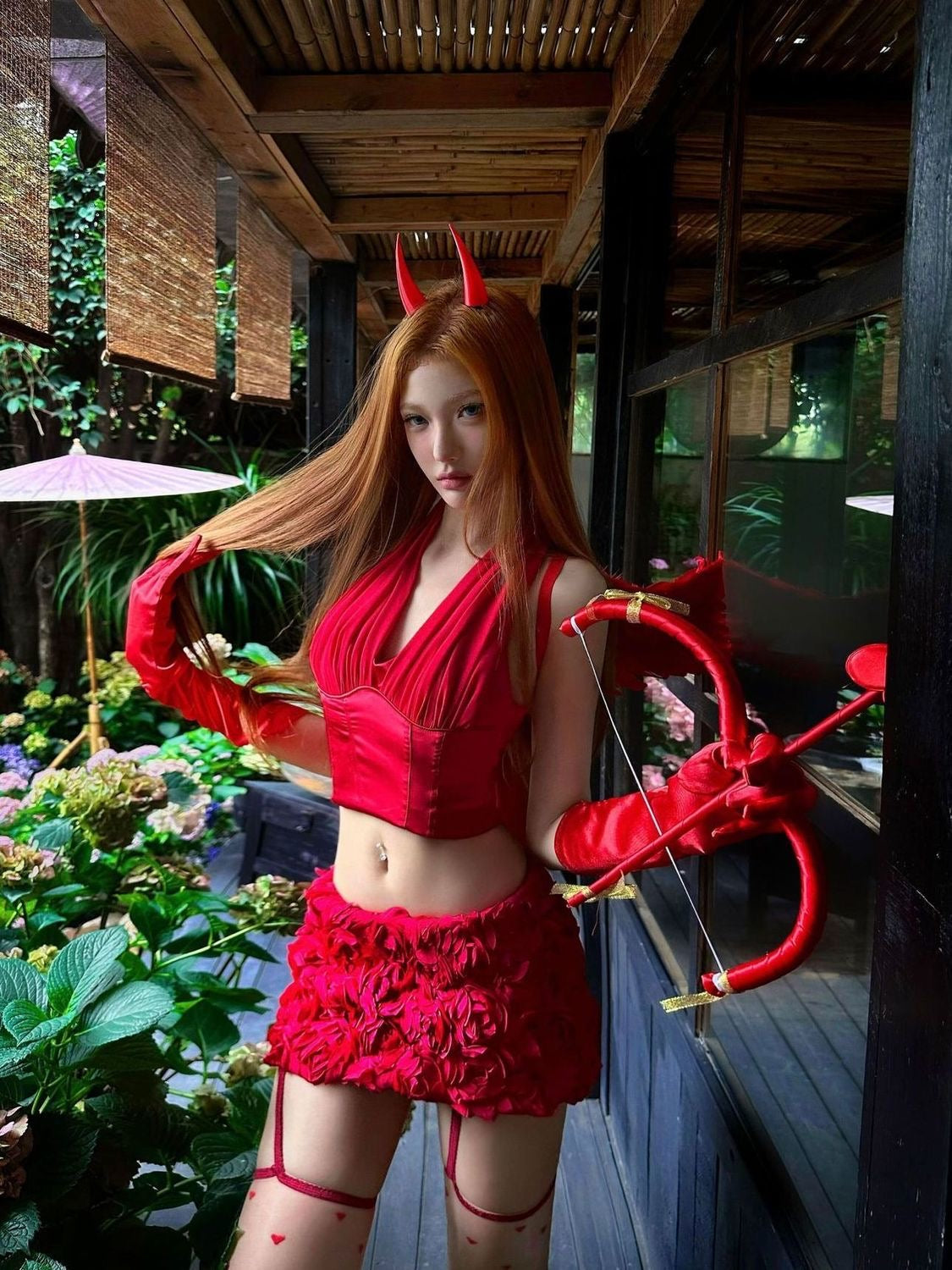 Red Devil Halloween Accessories Set