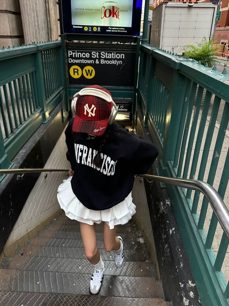 San Francisco Oversized Sweatshirt & Skirt Set