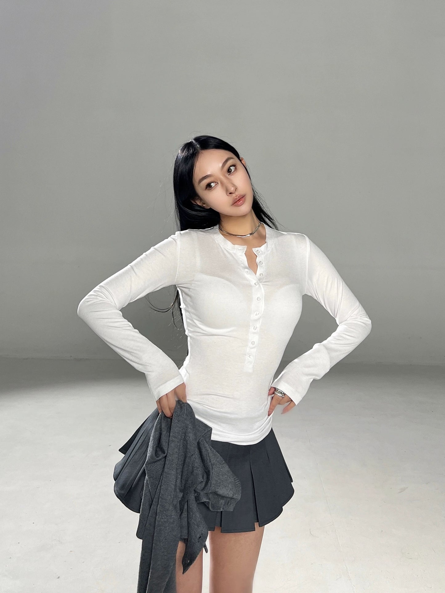 'Law Intern' - Grey-white Set