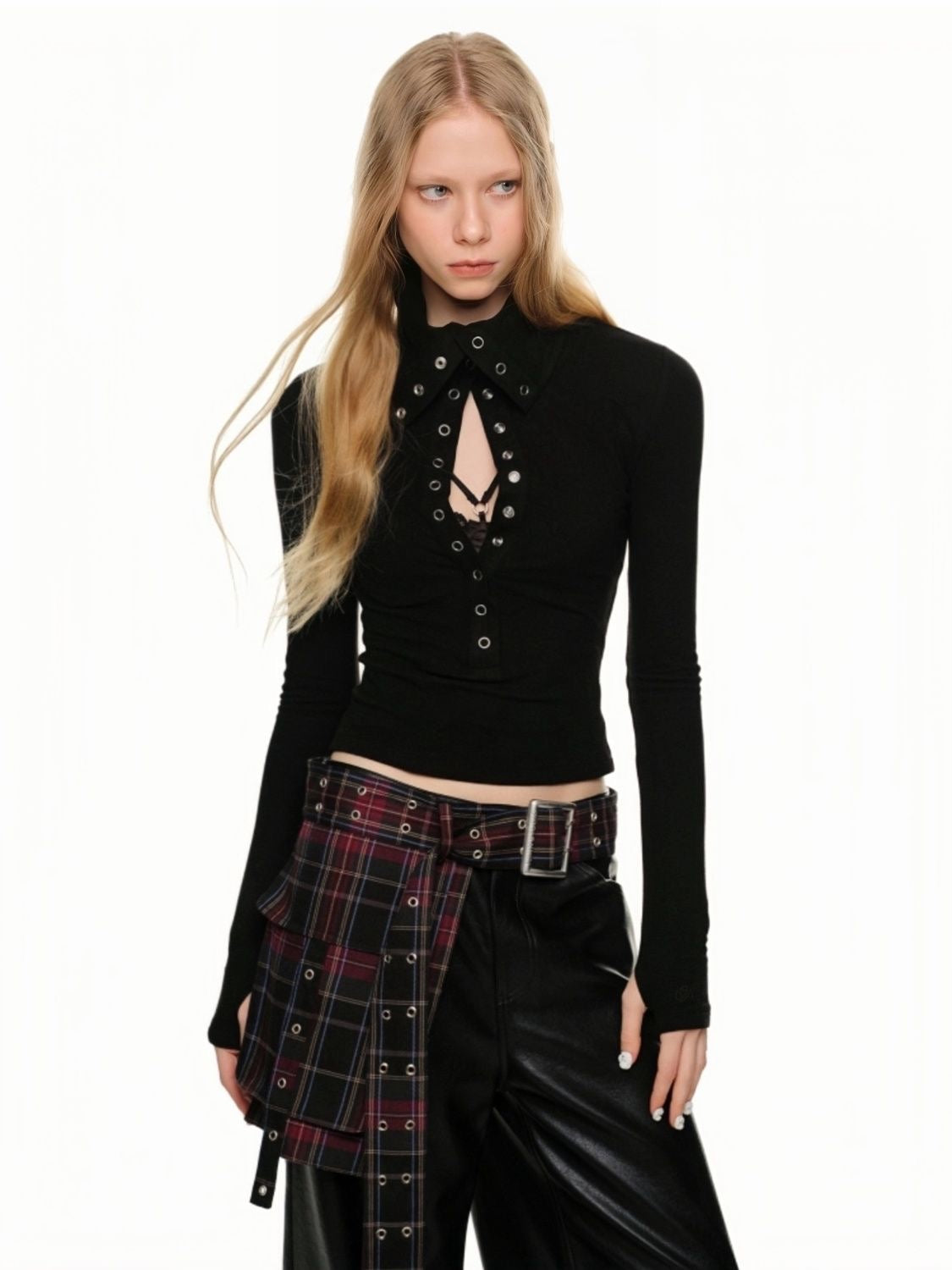 Shield Collar Top