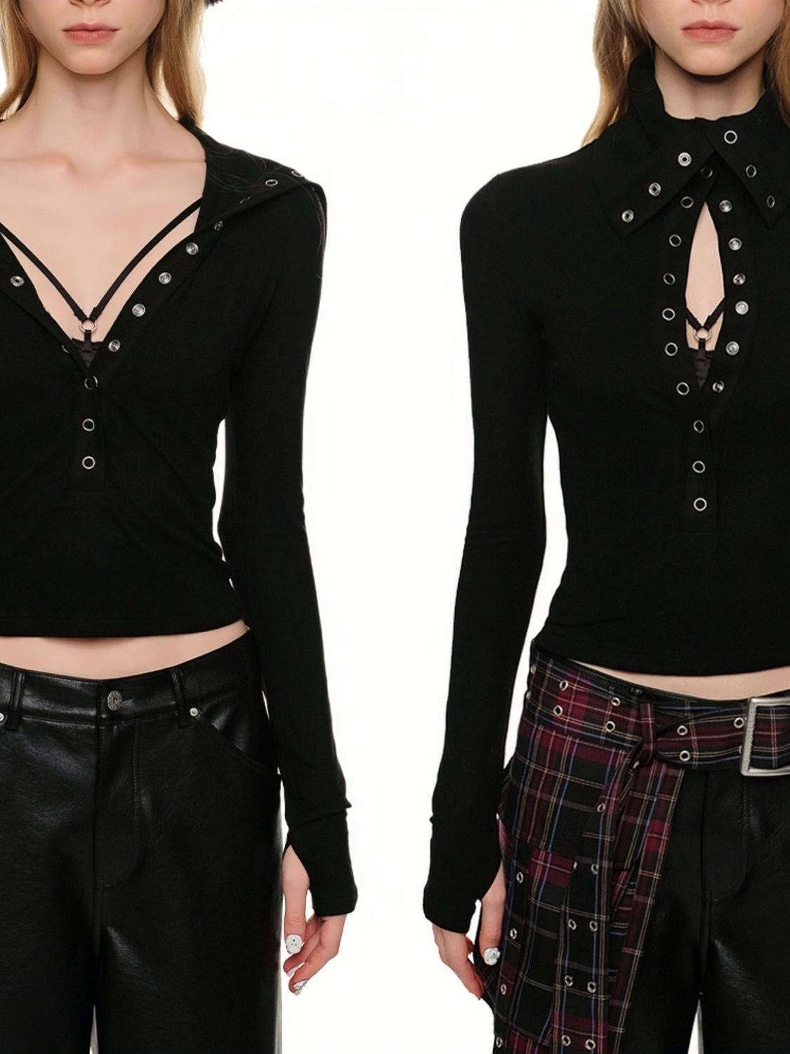 Shield Collar Top