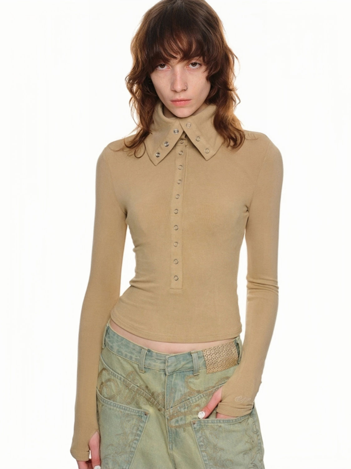 Shield Collar Top