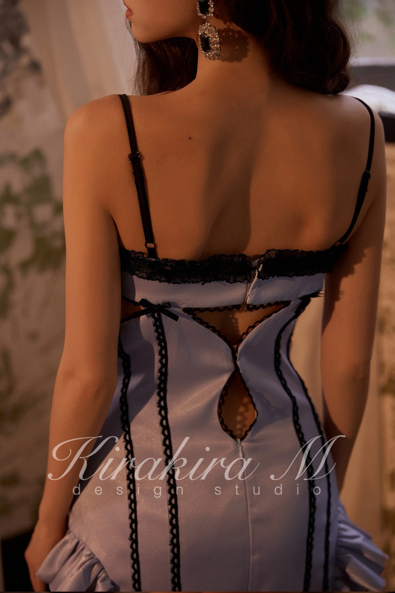 KIRAKIRA M Purple Court Mini Dress