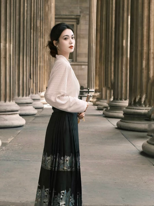 'Cathedral Whisper' Blouse and Maxi Skirt