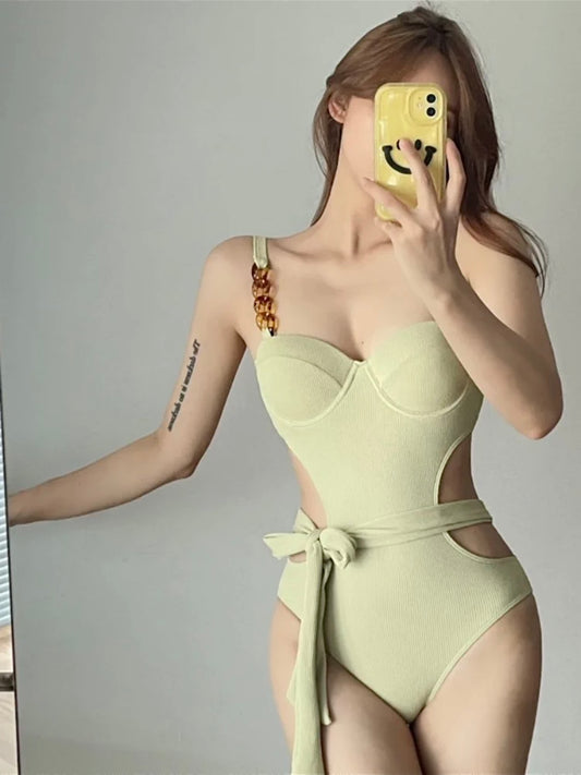 'Matcha Latte' - One-Piece Swimsuit