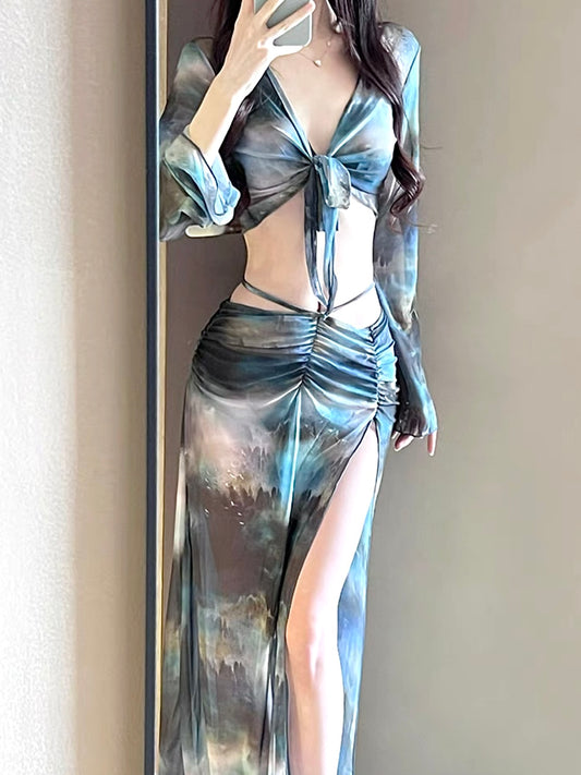 'Oceanic Allure' - 4-Piece Bikini Set