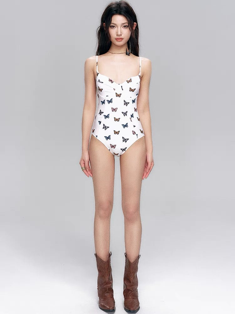 Butterfly Print One-Piece Swimsuit