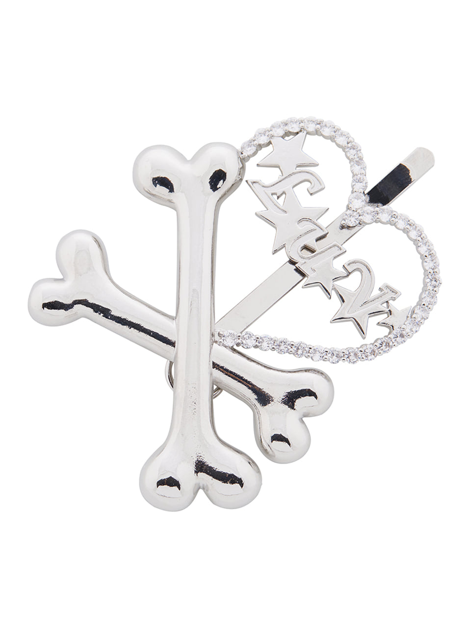 LUVISTRUE EL Heart Bone Pin in Silver