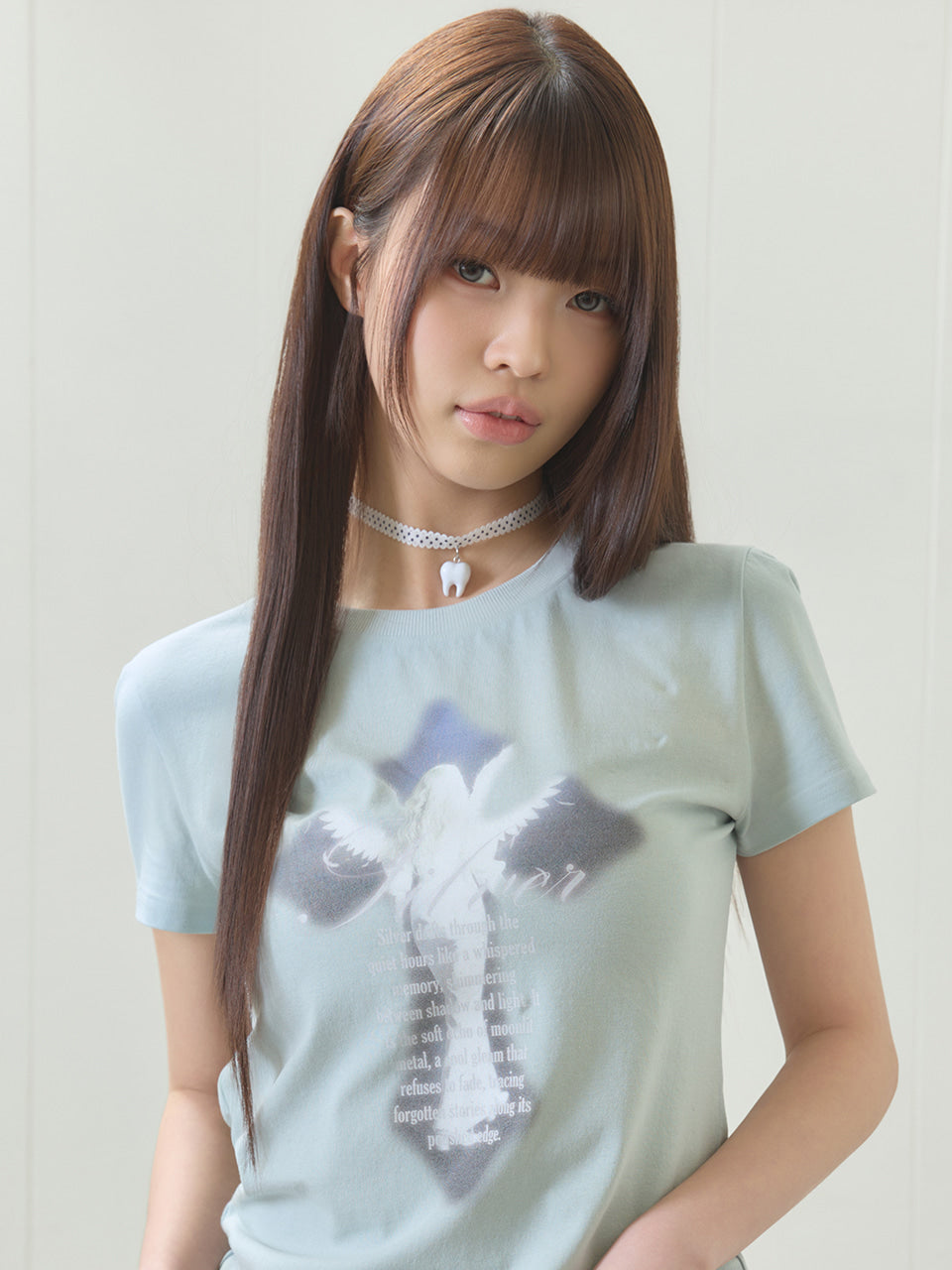 LUVISTRUE EL CROSS FAIRY GRAPHIC TEE IN MINT
