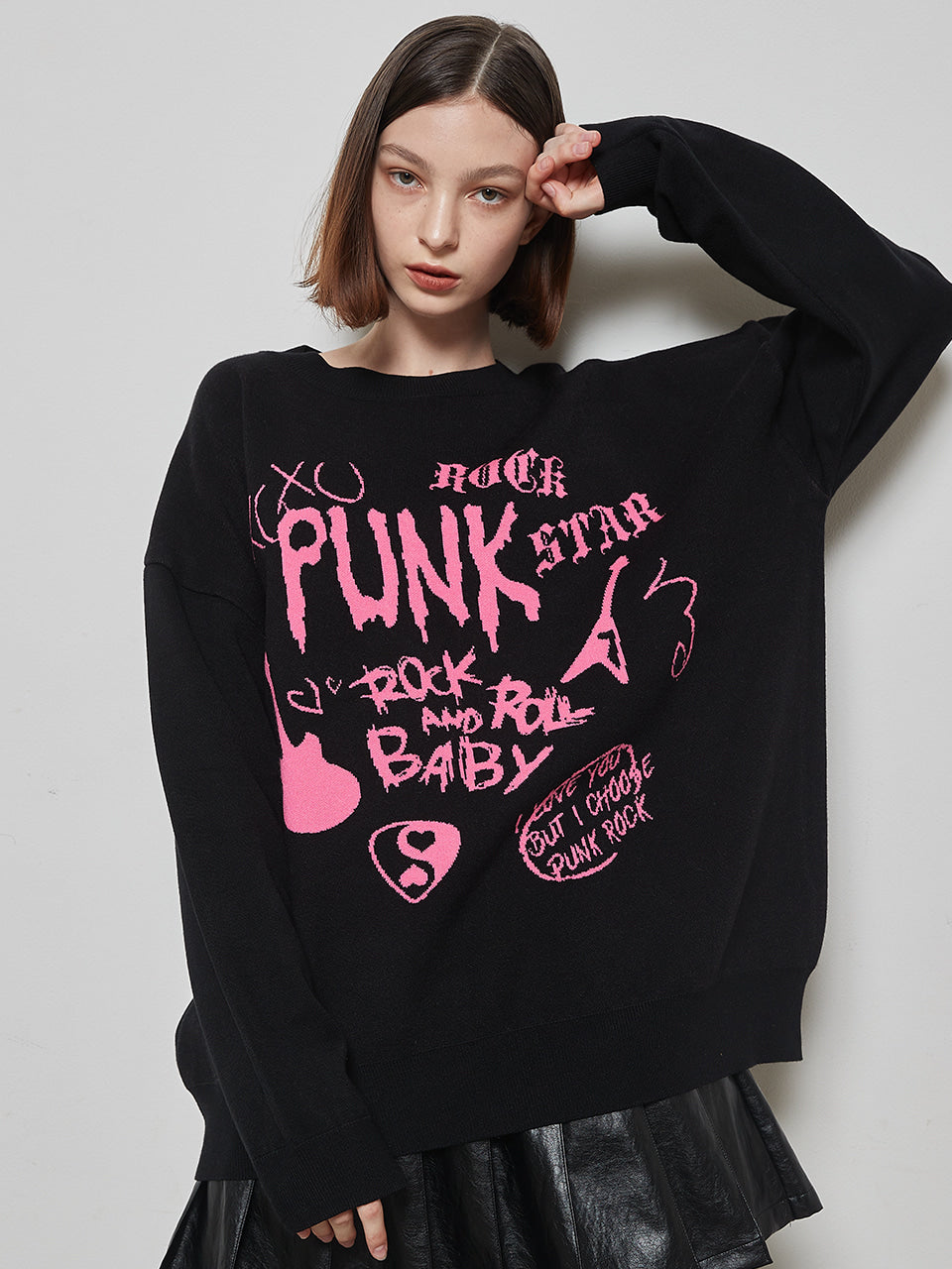 LUVISTRUE OT PUNK KNIT IN BLACK